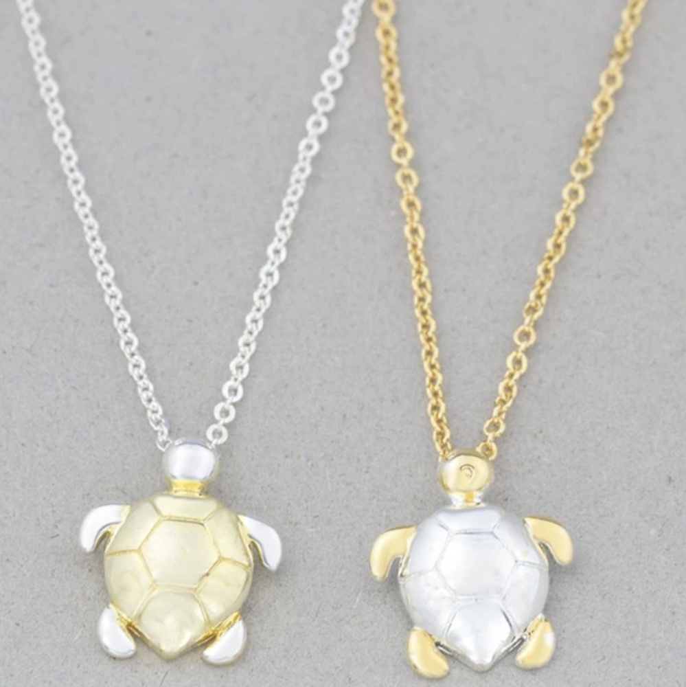 Turtle necklace, turtle jewelry